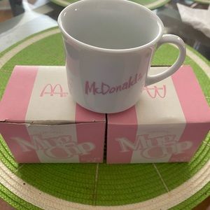 Two new McDonalds rare mug cups never used